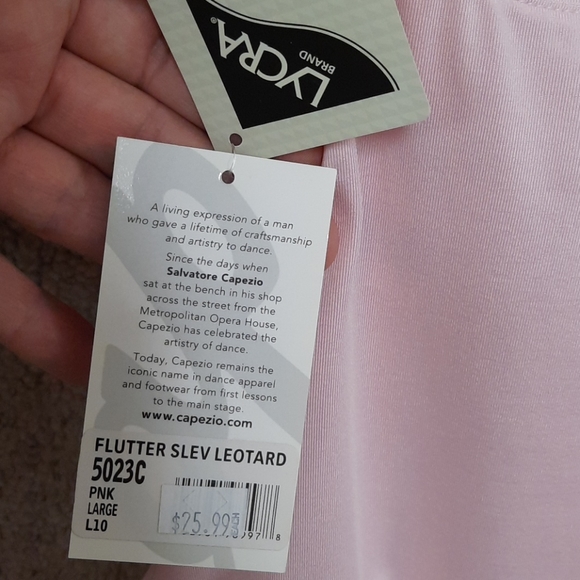 Capezio Flutter Sleeve Camisole Leotard - Picture 5 of 8